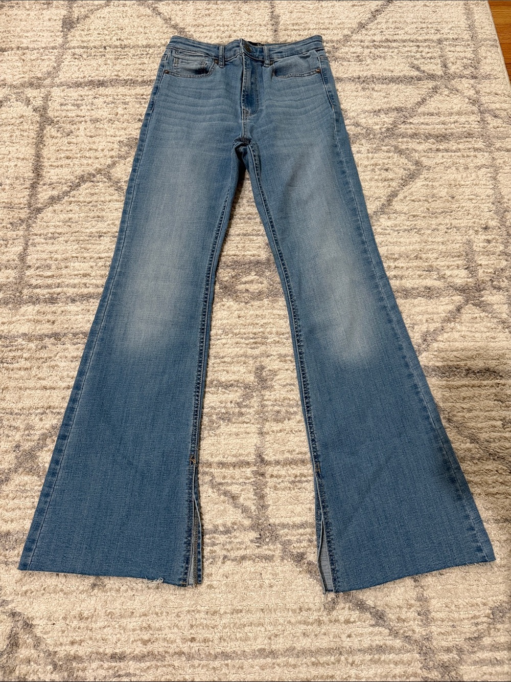 Stradivarius High-Rise Blue Flare Jeans